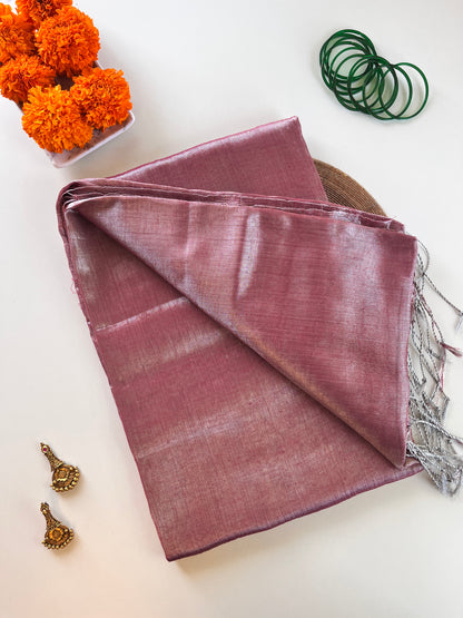 Mauve Tissue Silk Saree
