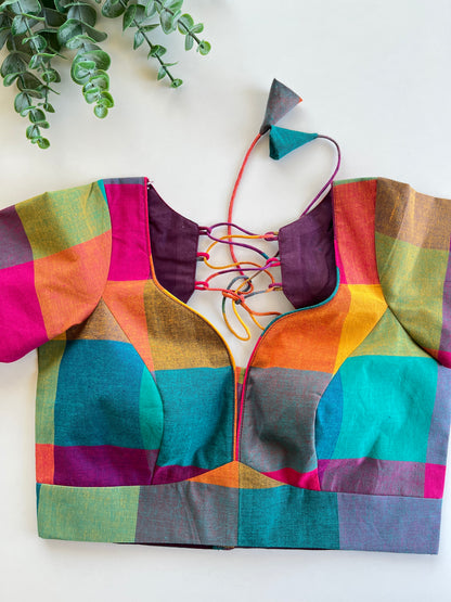 Multi-coloured Cotton Blouse