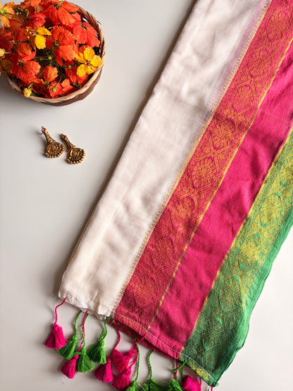 Kerala Mul Cotton Saree