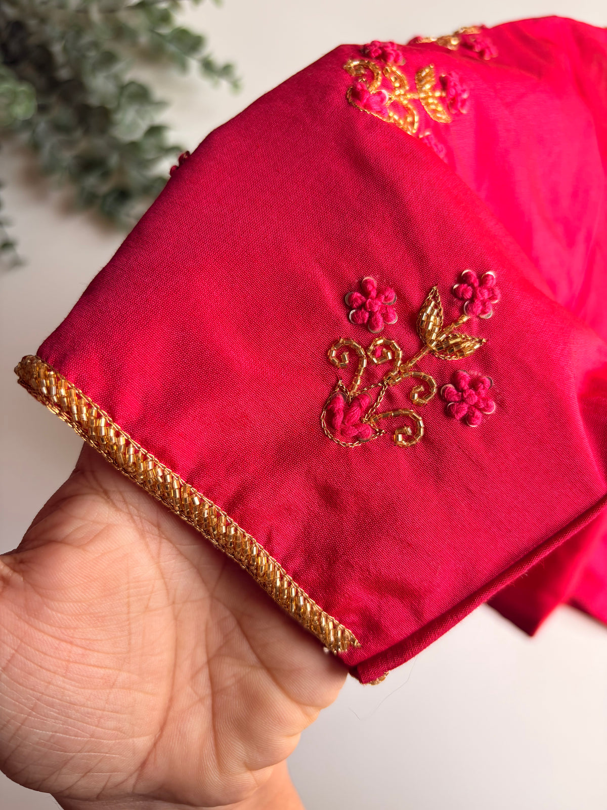 Rani Pink Handwork Blouse