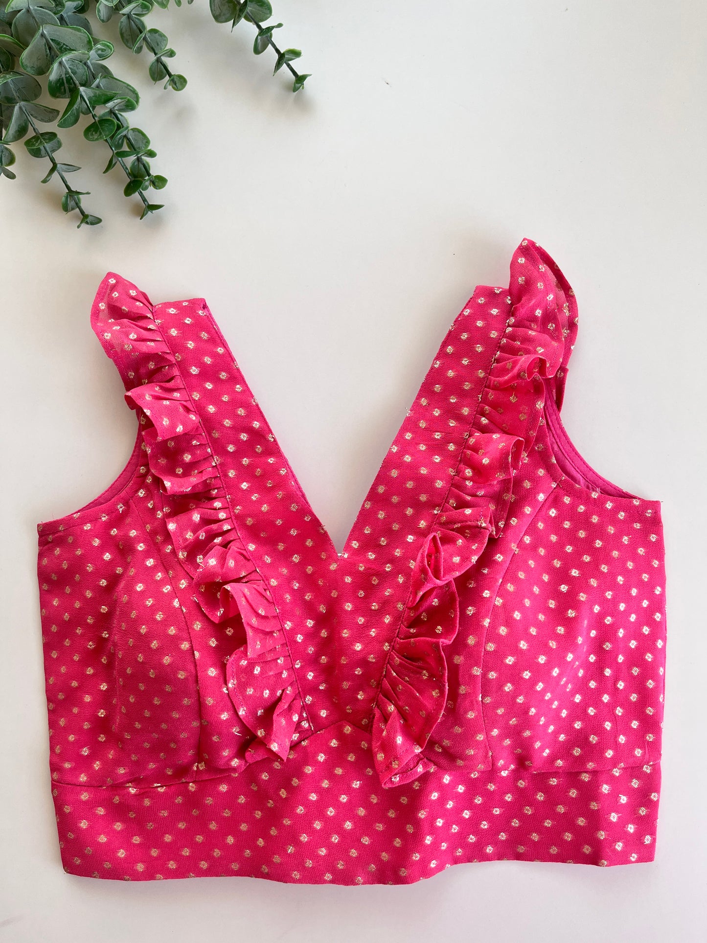 Pink Frill Blouse