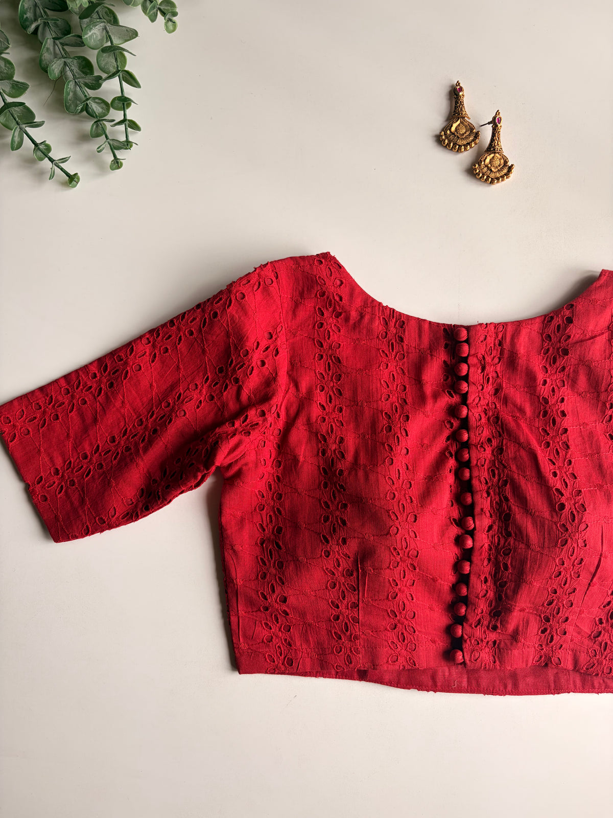 Ruby Red Hakoba Blouse