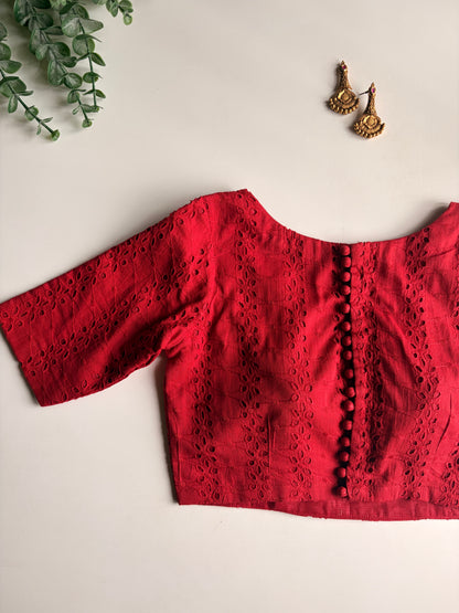 Ruby Red Hakoba Blouse