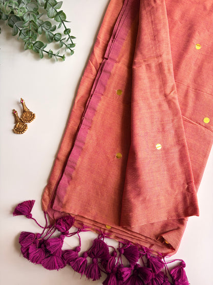 Blush Pink Chumki Saree