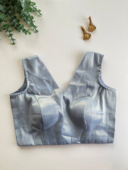 Ice Blue Tissue Blouse
