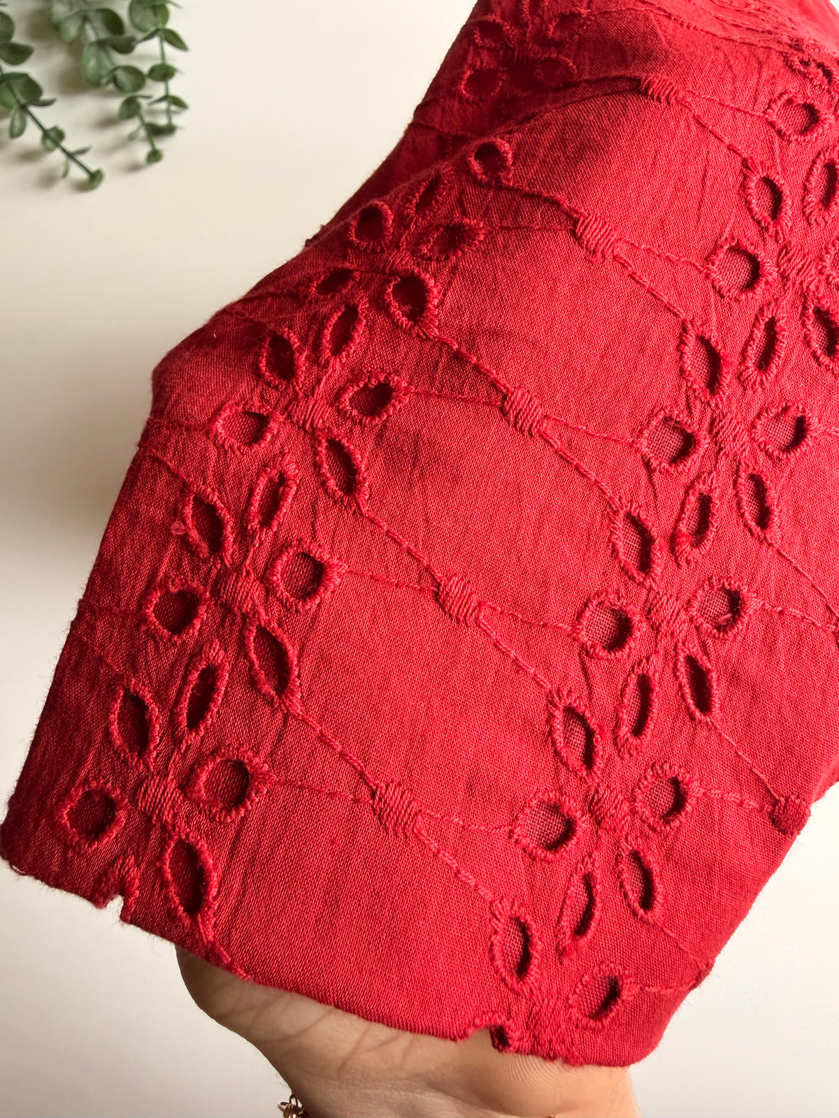 Ruby Red Hakoba Blouse