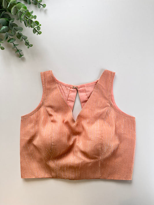 Peach Shimmer Blouse