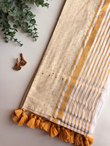 Kerala Mul Cotton Saree