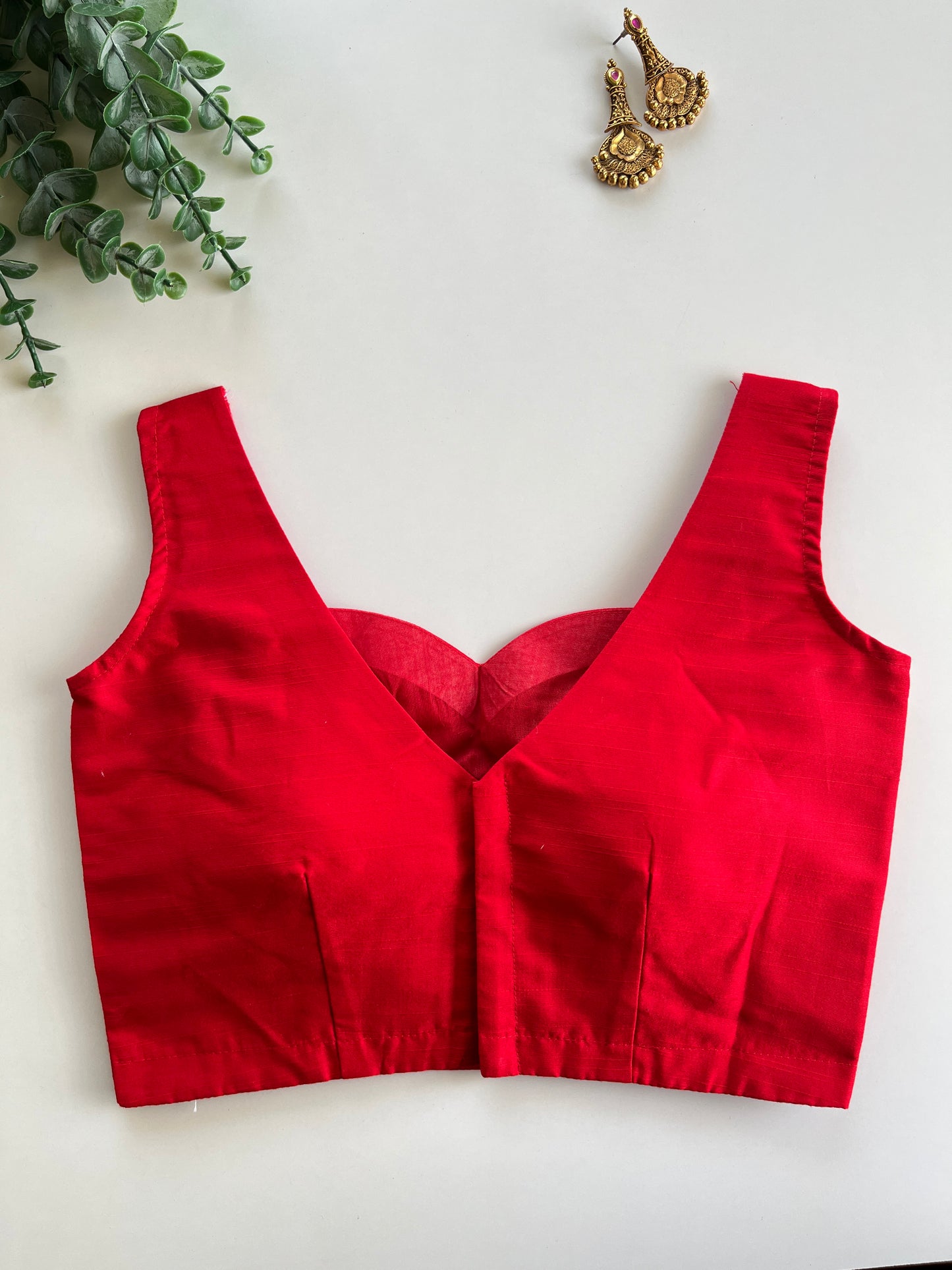 Basic Red Blouse