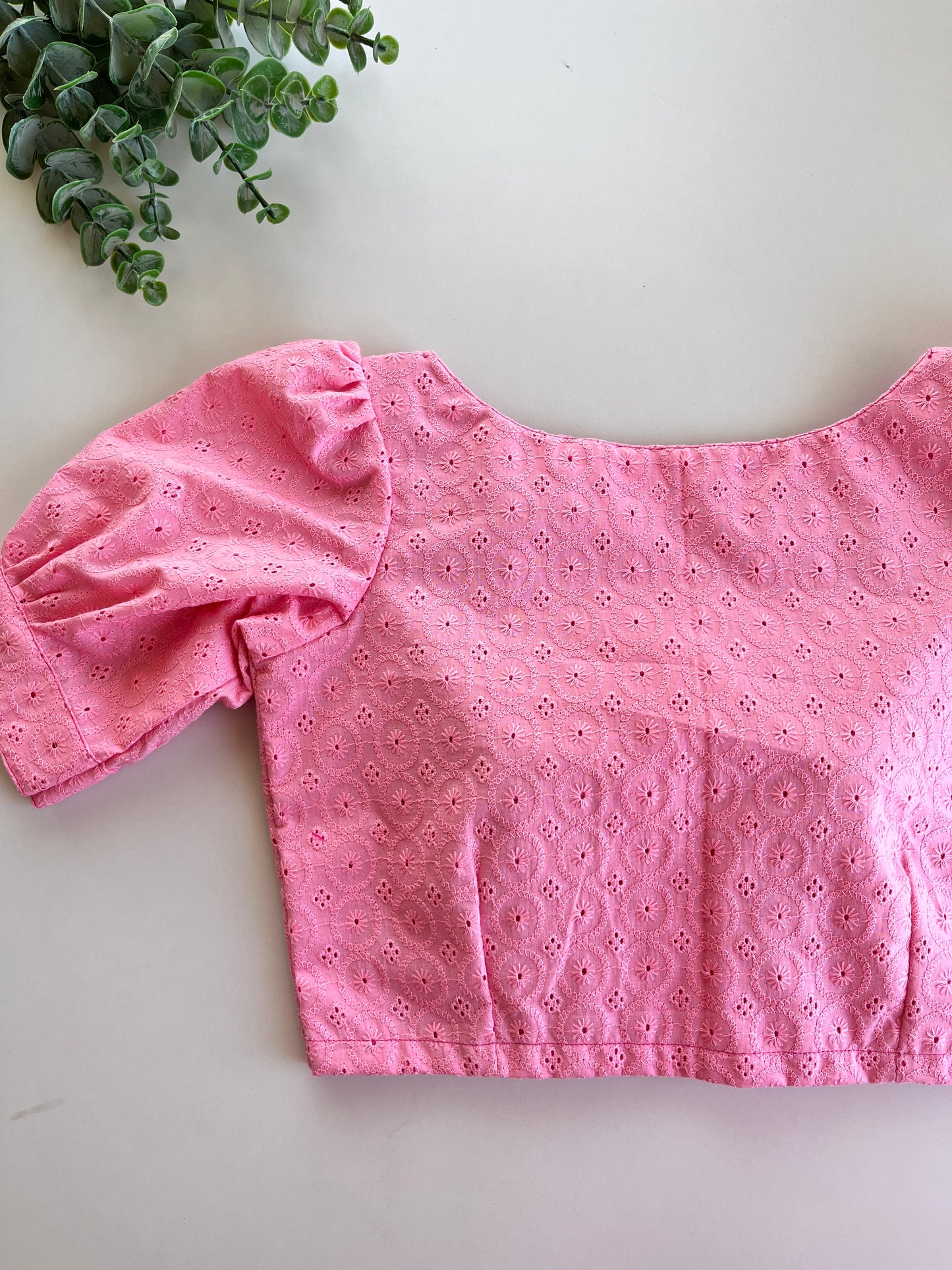 Baby Pink Hakoba Blouse