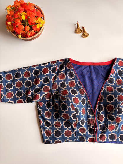 Indigo Ajrakh Blouse