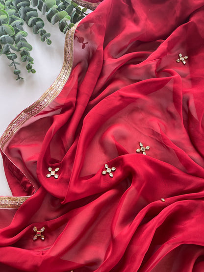 Afeera in Crimson Red