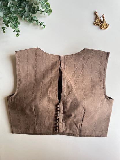 Office Wear Brown Blouse