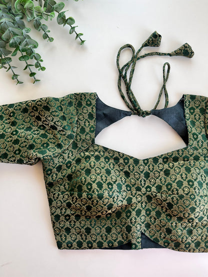 Green Banaras Blouse
