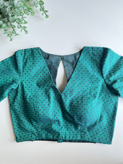 Peacock Polka Blouse