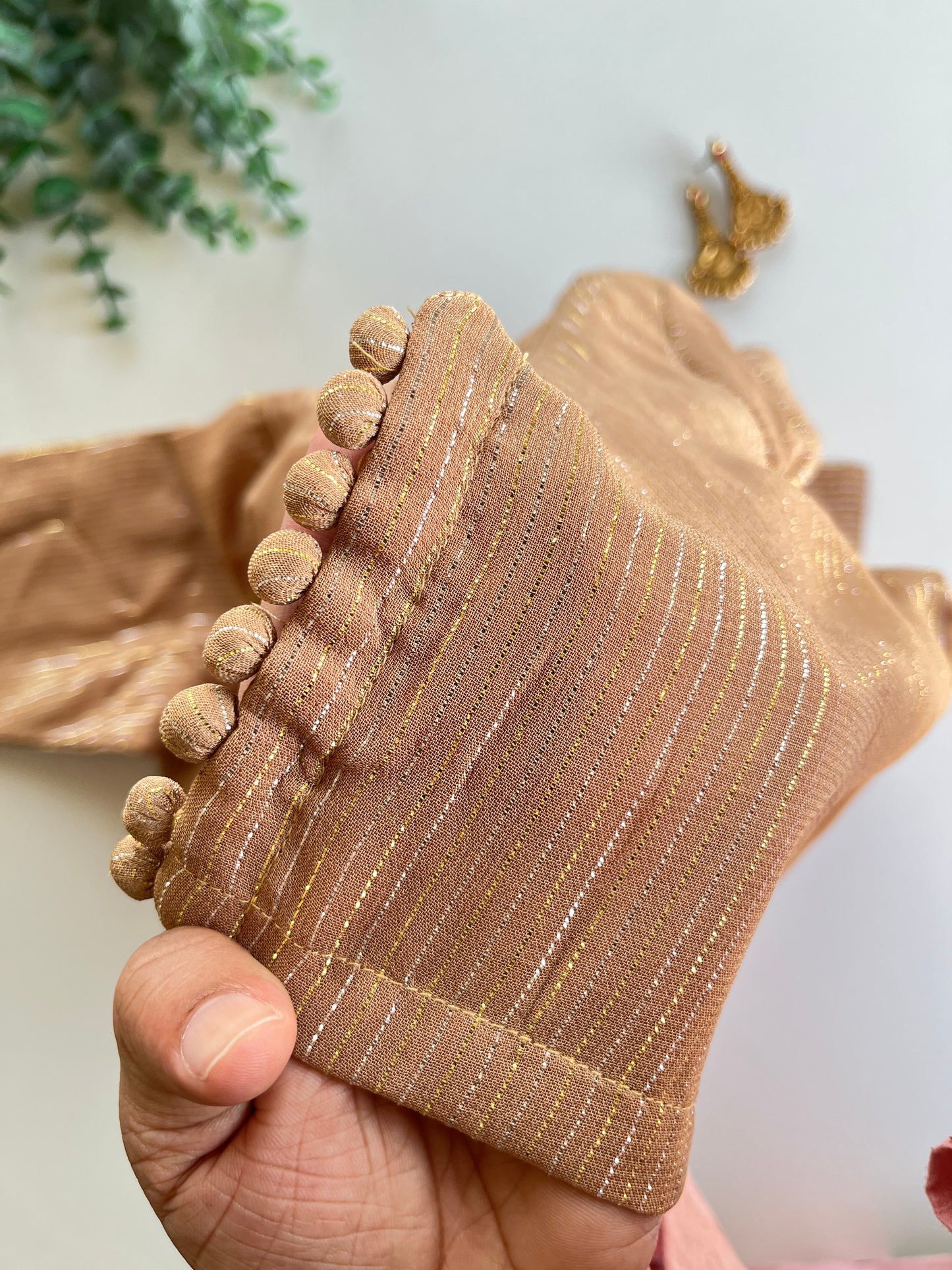 Ziah Blouse in Beige