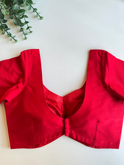 Basic Red Blouse