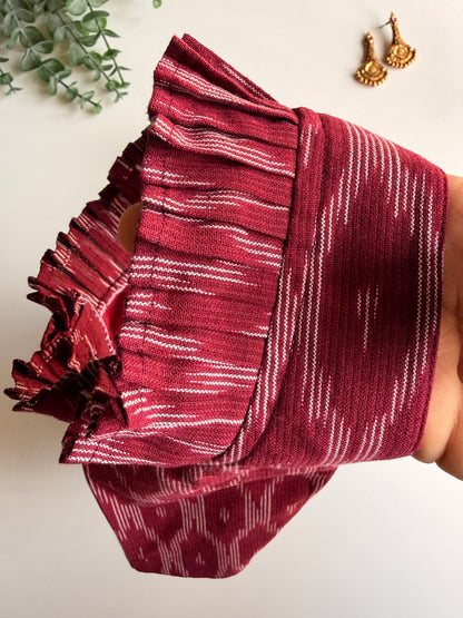 Maroon Ikkat Blouse