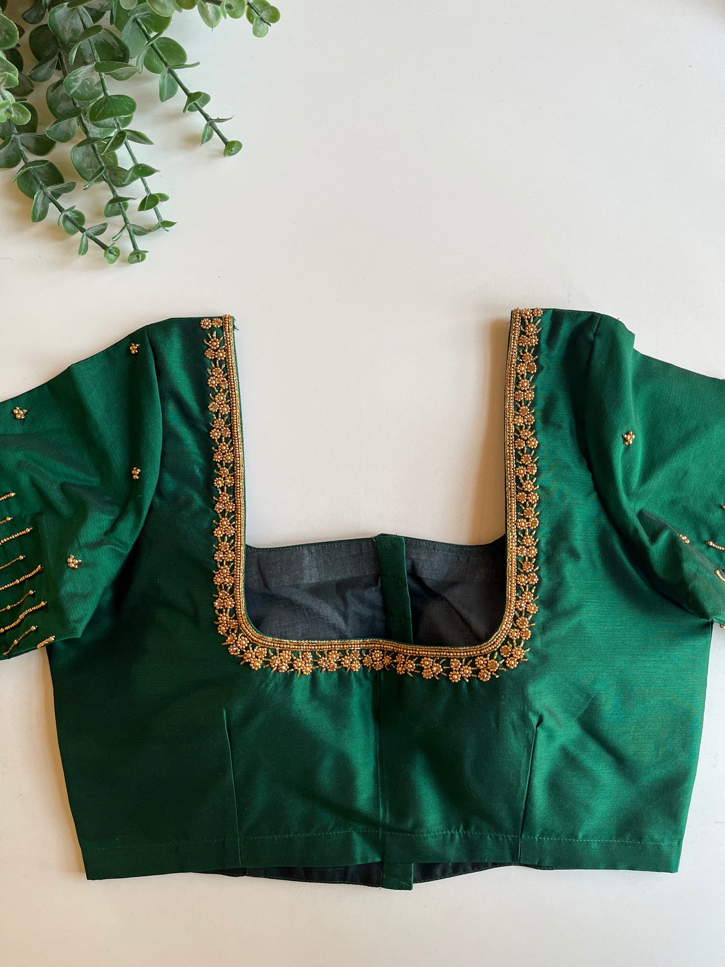 Emerald Green Handworked Blouse
