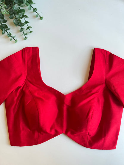 Basic Red Blouse