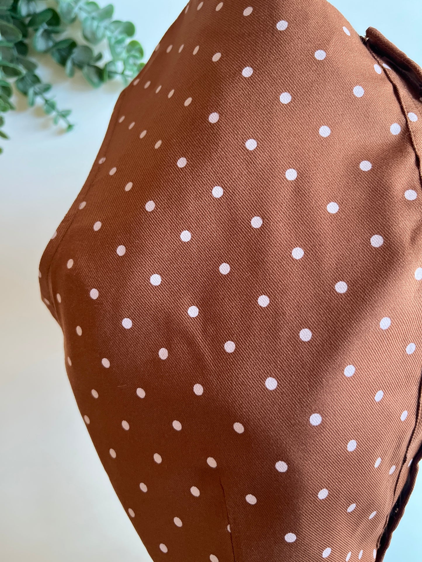 Brown Polka Blouse