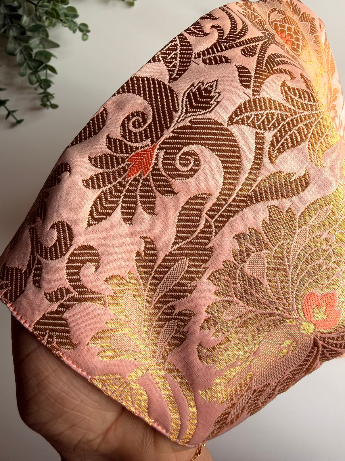 Peach Banaras Blouse