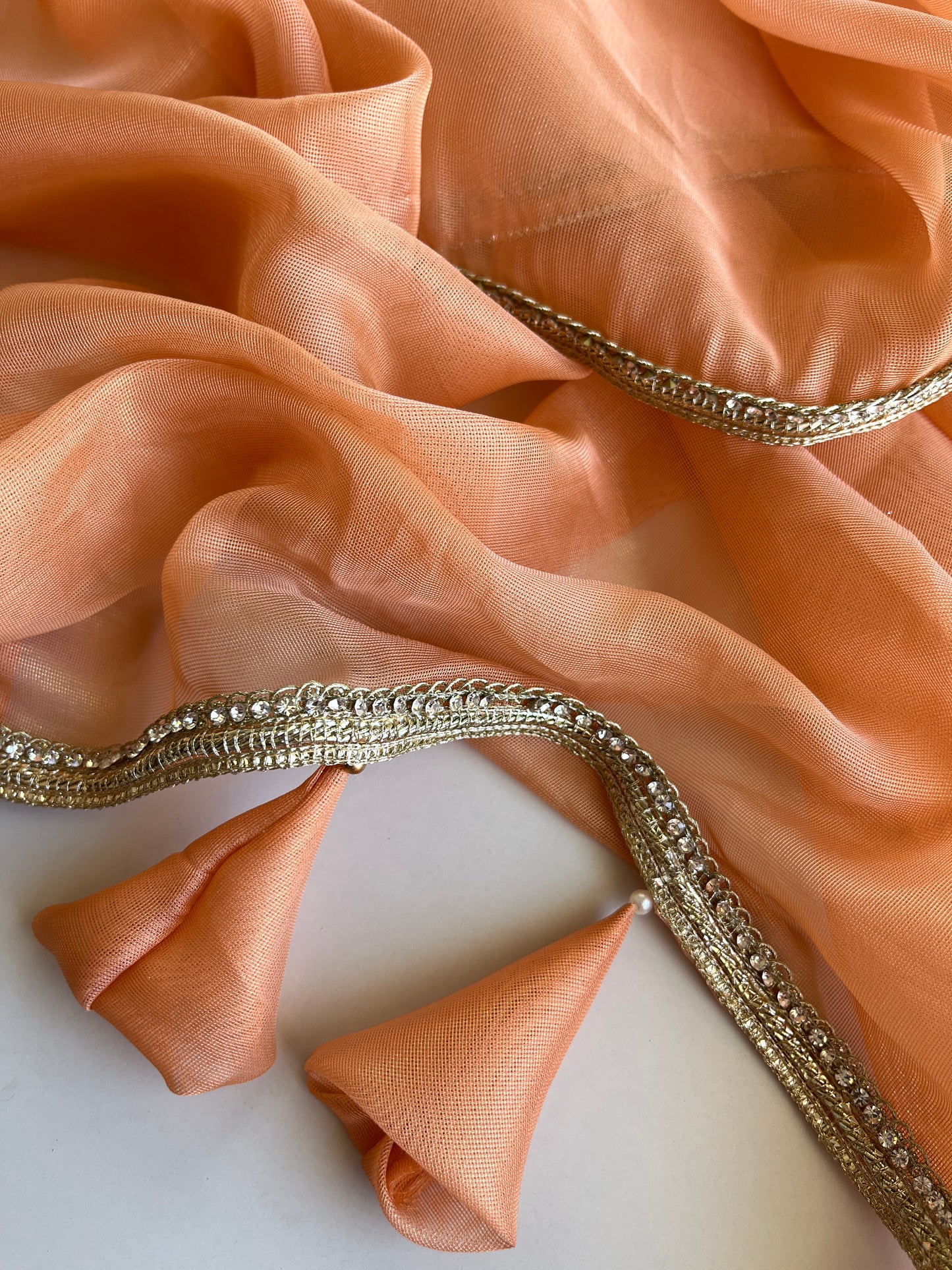 Kaira in Peach Saree