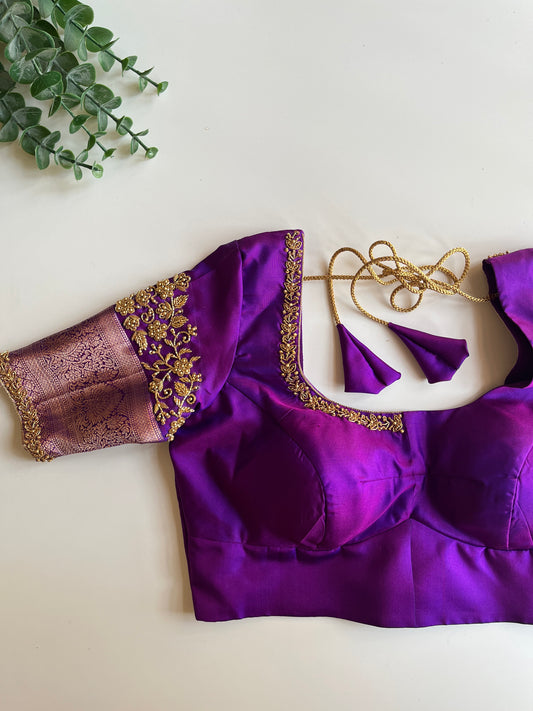 Purple Bridal Blouse