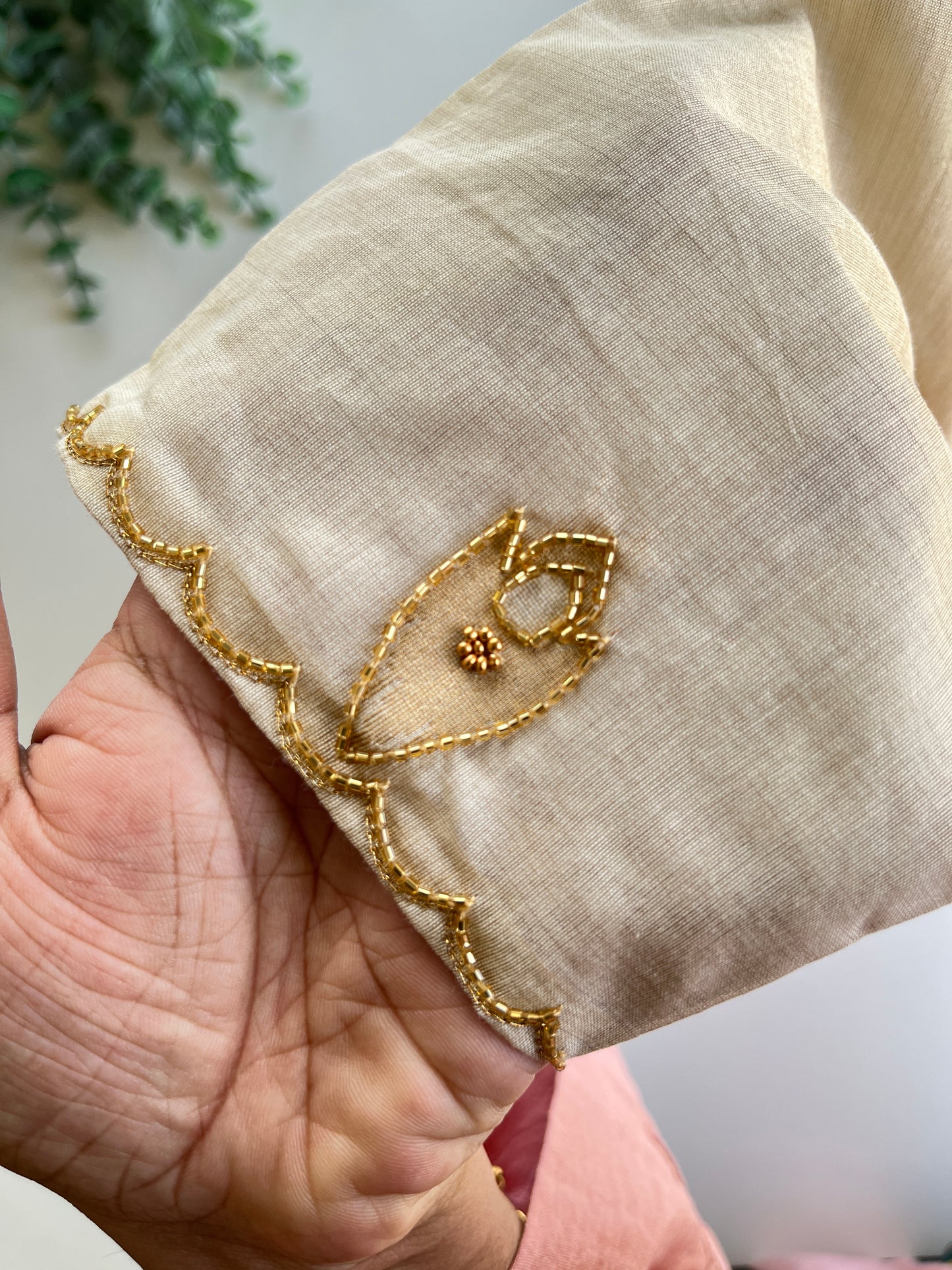 Light Beige Handwork Blouse