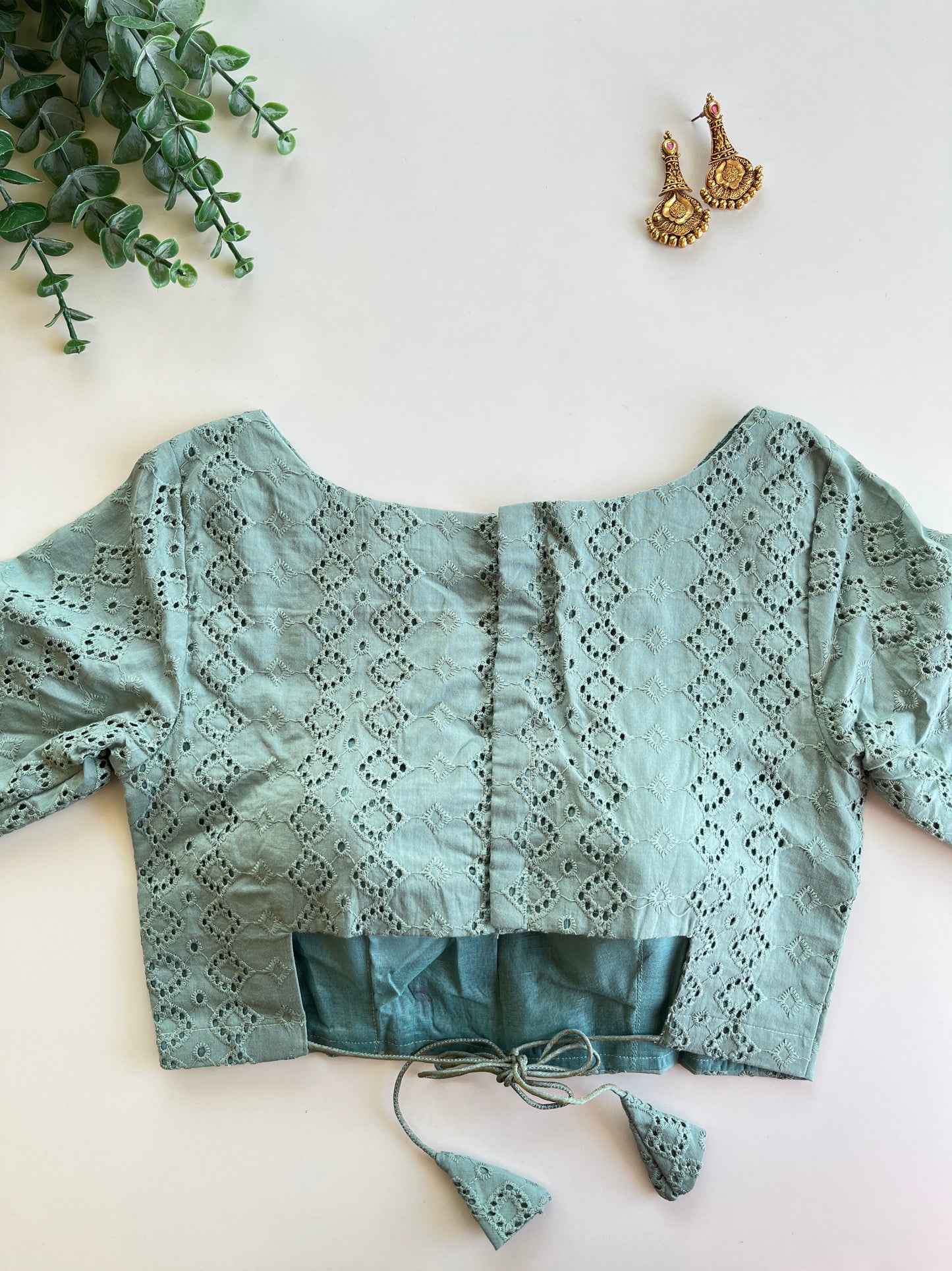 Pastel Green Hakoba blouse