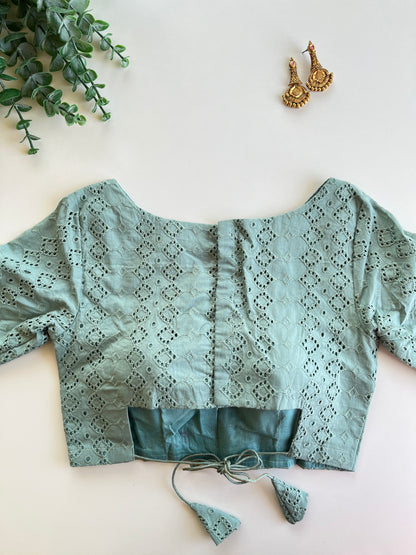 Pastel Green Hakoba blouse