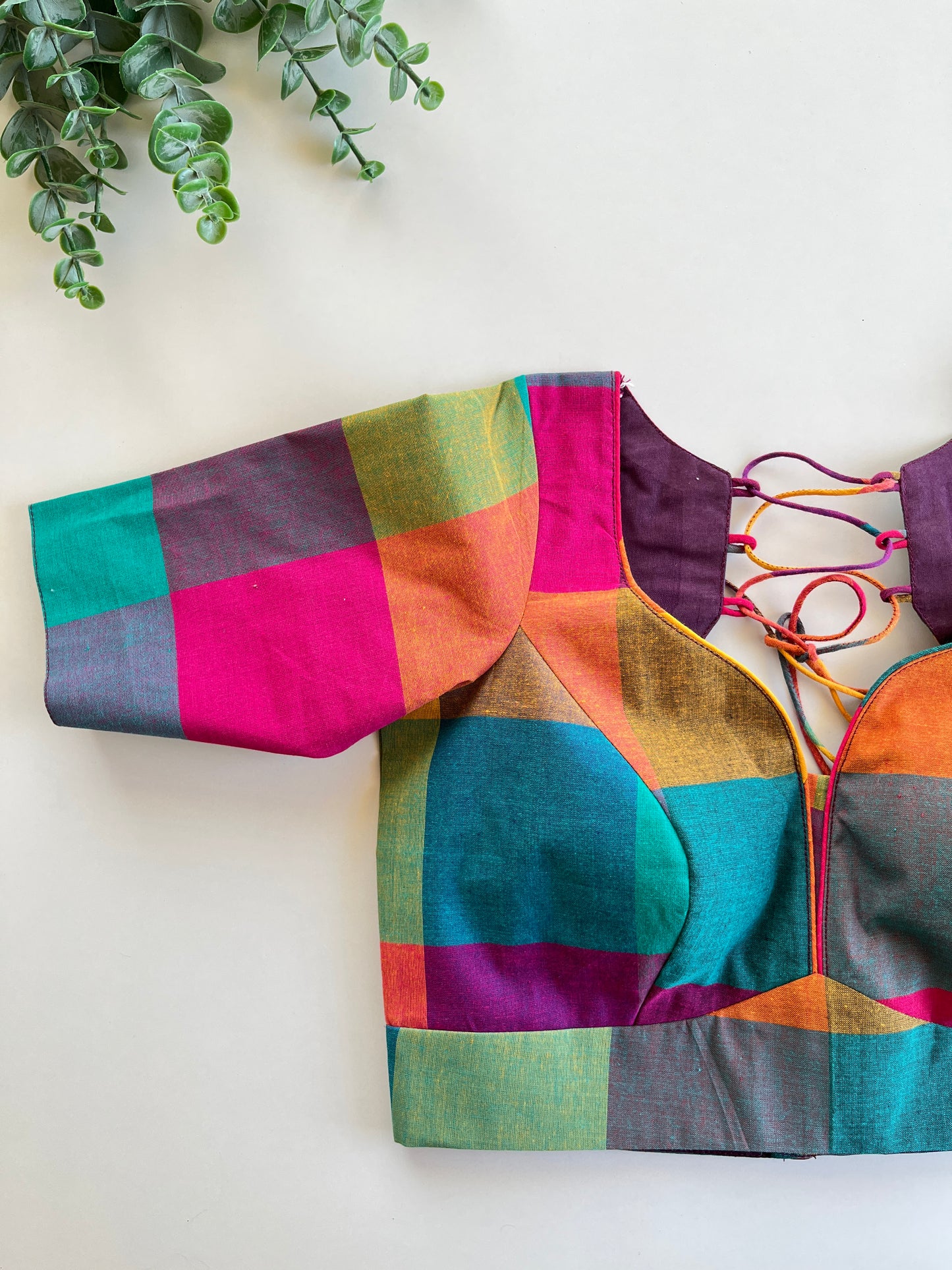 Multi-coloured Cotton Blouse