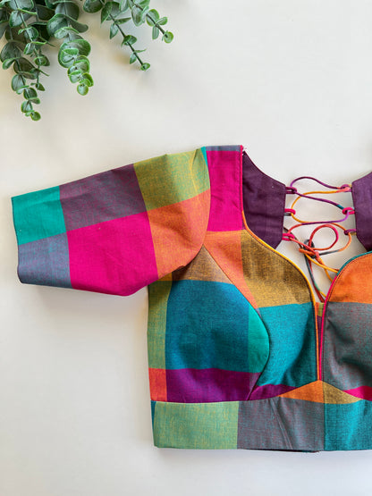 Multi-coloured Cotton Blouse