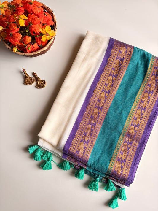 Kerala Mul Cotton Saree