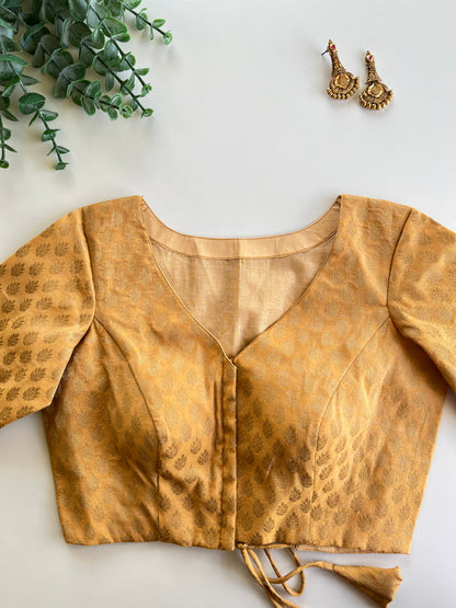 Golden Brocade Blouse