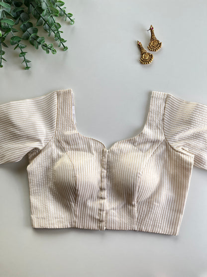 Golden Ivory Tissue Blouse