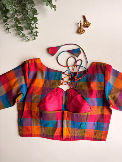 Madras Check Blouse