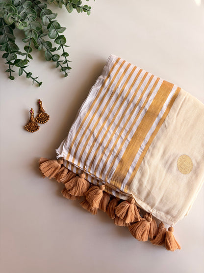 Kerala Mul Cotton Saree