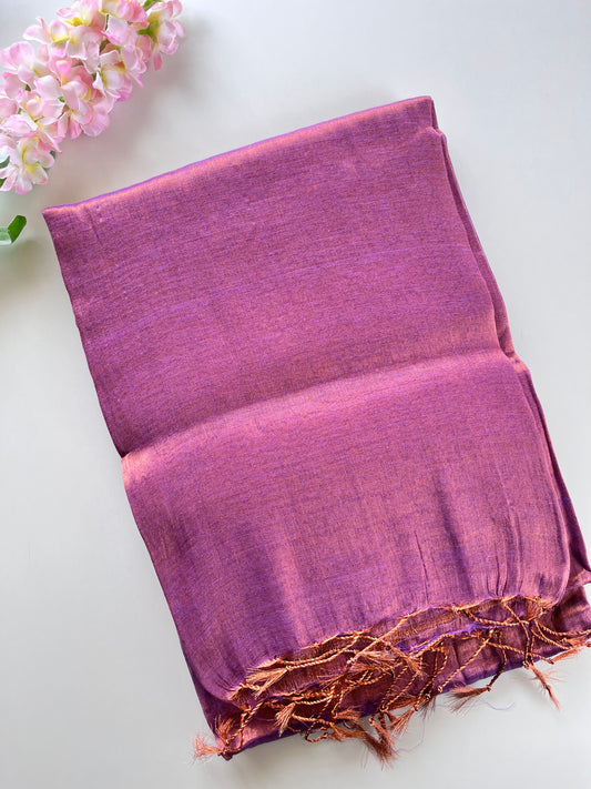 Lilac Tissue Silk Saree
