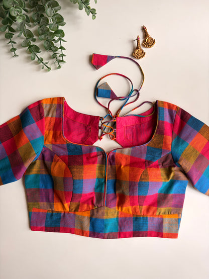Madras Check Blouse