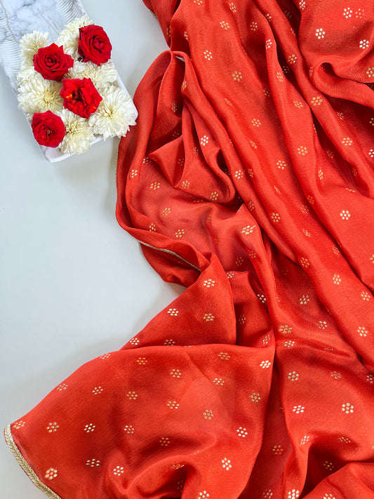 Aayat in Rust Orange