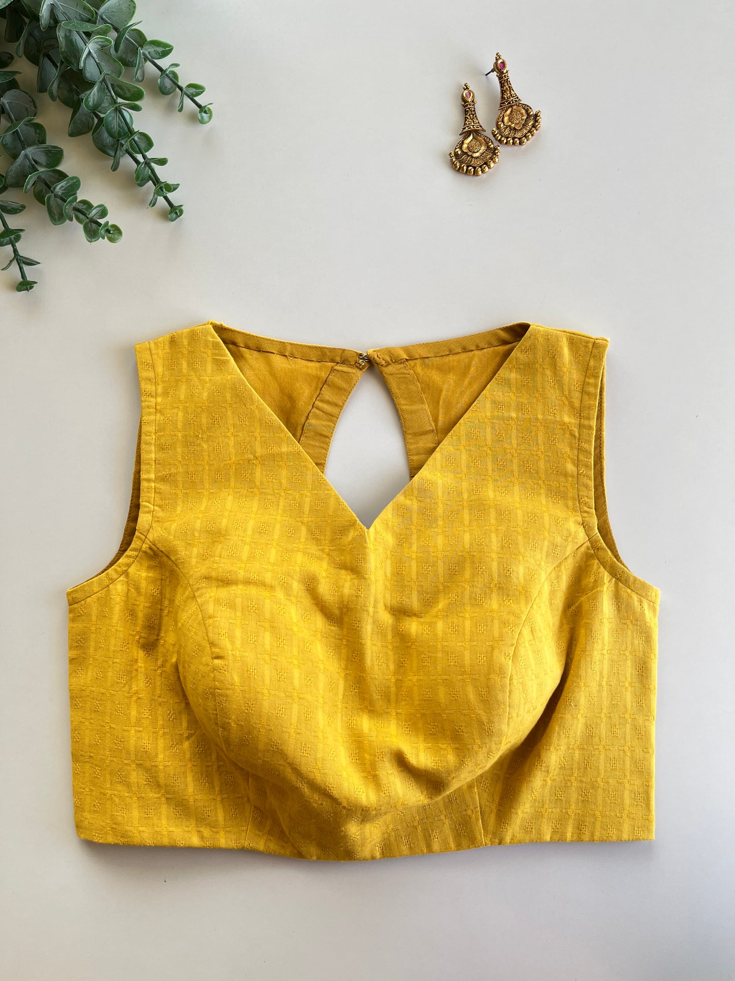 Mustard Yellow Cotton Blouse