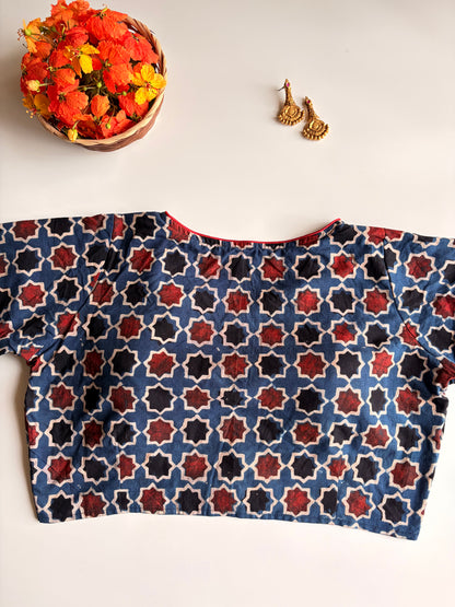 Indigo Ajrakh Blouse