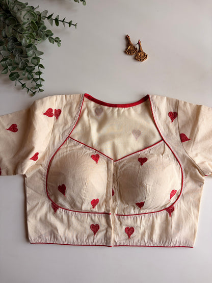 Red Heart Blouse