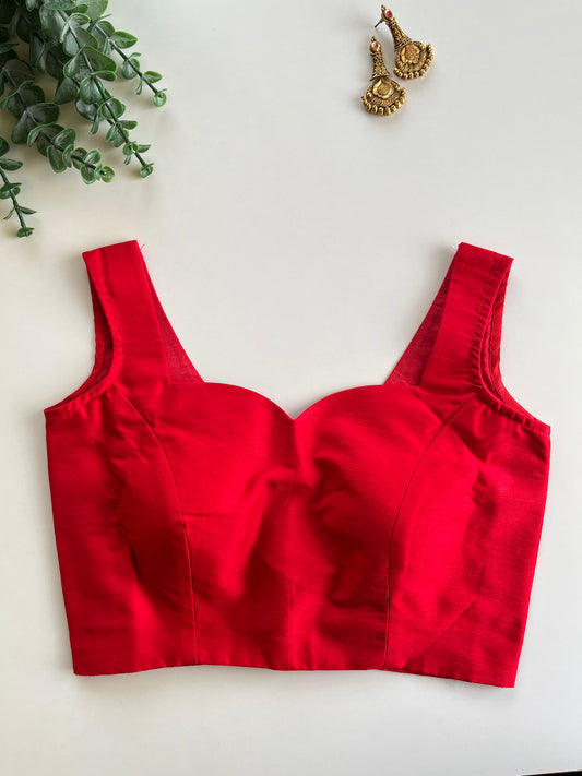 Basic Red Blouse