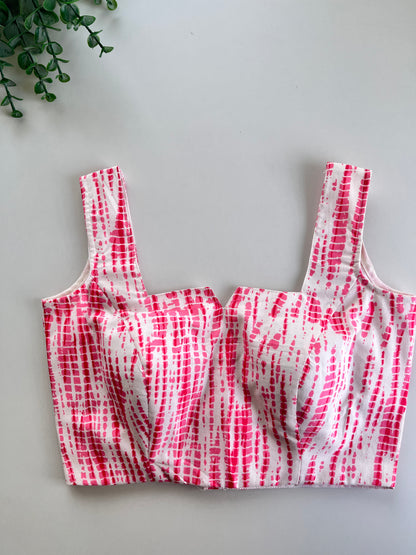 Red Tie Dye Blouse