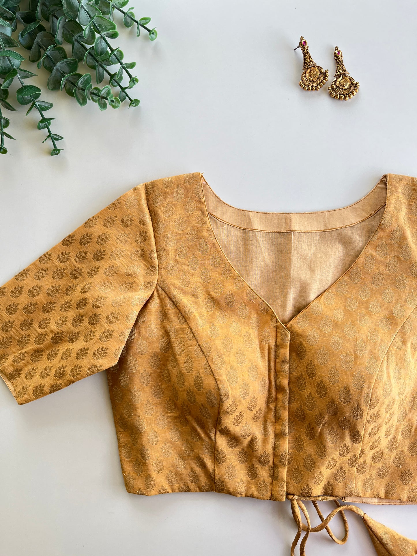 Golden Brocade Blouse