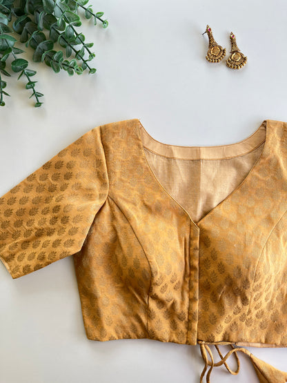 Golden Brocade Blouse