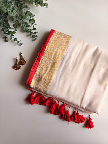 Kerala Mul Cotton Saree