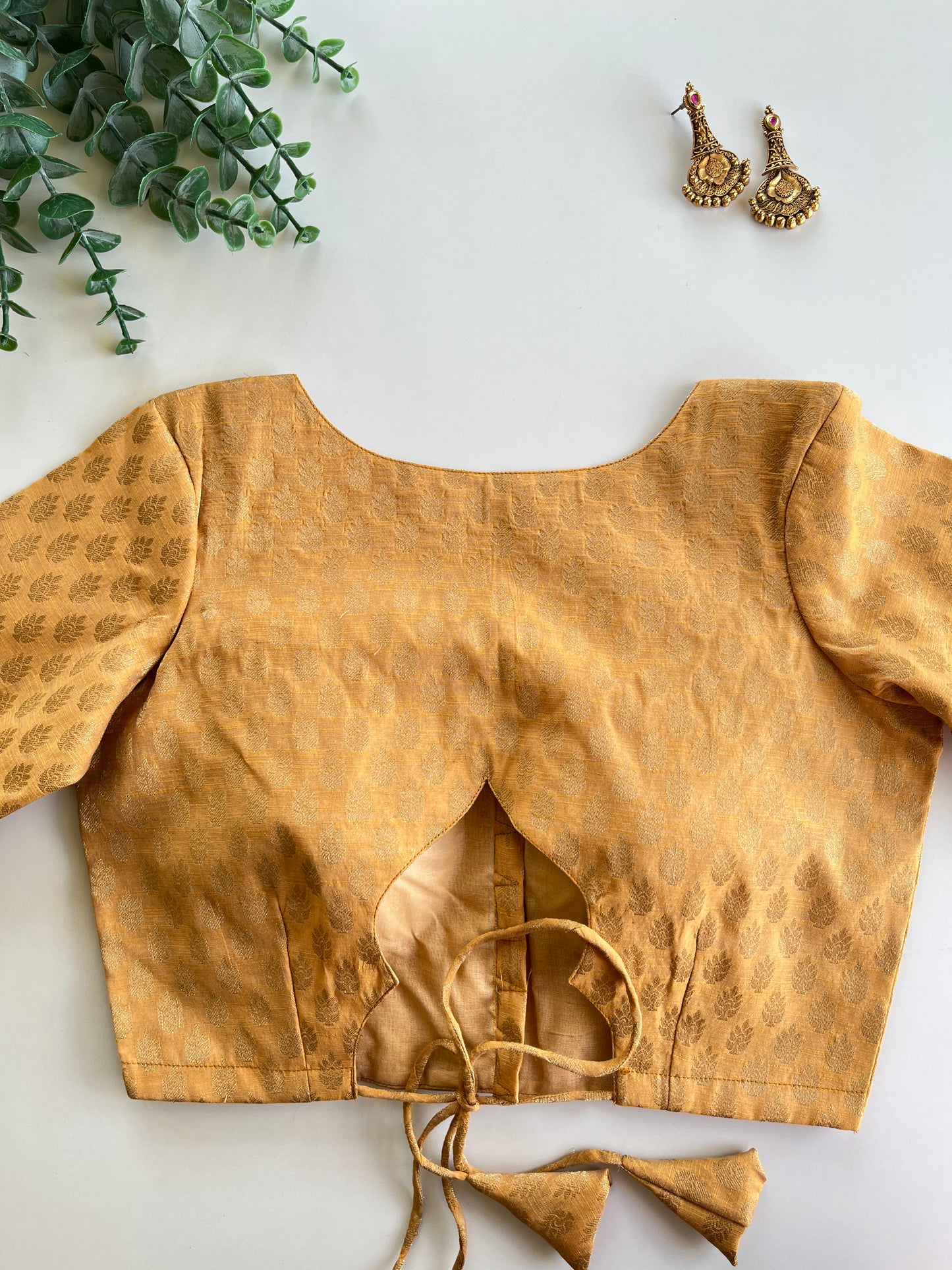 Golden Brocade Blouse